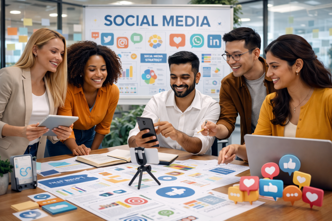 Social media creation & management at Shree Varu Promotions