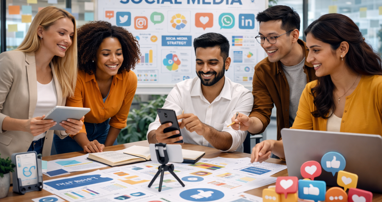Social media creation & management at Shree Varu Promotions